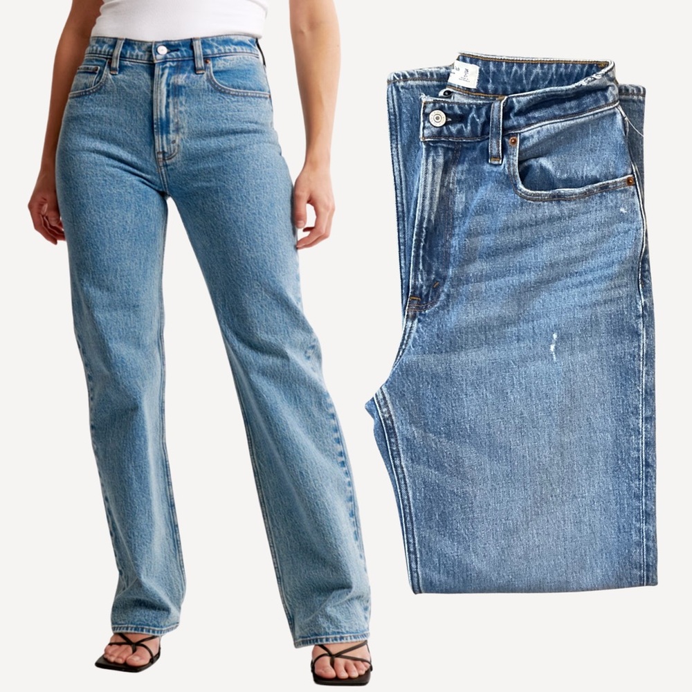 Abercrombie & Fitch The 90s Relaxed Jean | High Rise | Curve Love | 26 Short